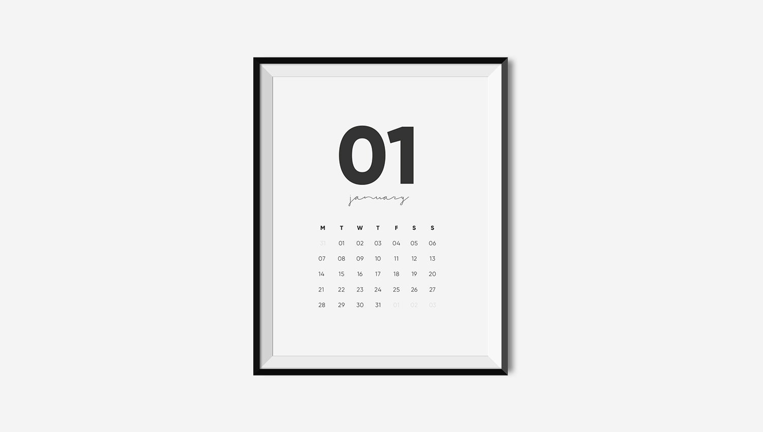 Desk Calendar 19 Calendar Digital Download Office Etsy Ireland