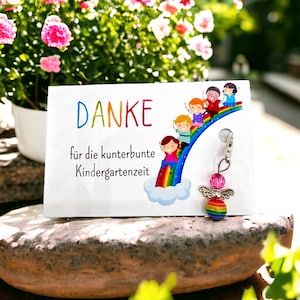 Erzieherin Geschenk | Karte mit Schutzengel | Abschiedsgeschenk Erzieherin