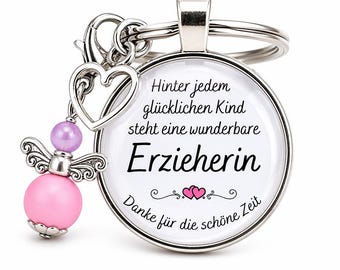 Keyring for kindergarten teacher - Farewell gift for kindergarten teacher - Thank you gift