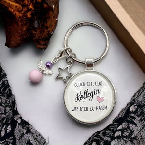 Happiness is having a colleague like you.... Gift colleague, personalized key ring, colleague farewell