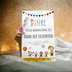 Karte Erzieherin | Abschiedsgeschenk Kita | Grußkarte Erzieherin