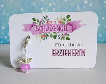 Schutzengel | Karte Erzieherin | Geschenk Erzieherin | Schlüsselanhänger