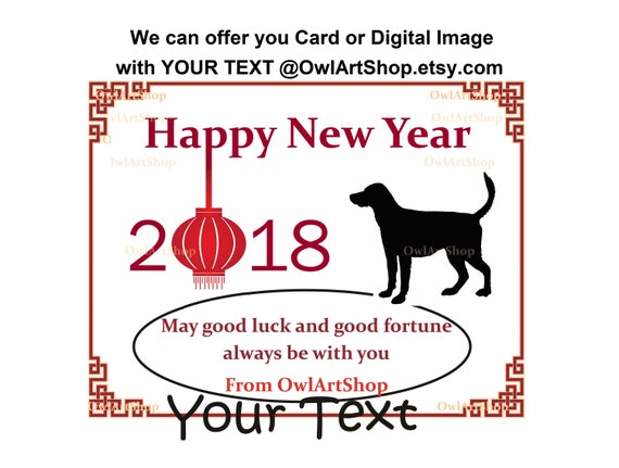 New Year 2020 Card Year Of The Rat Card Happy New Chinese Etsy