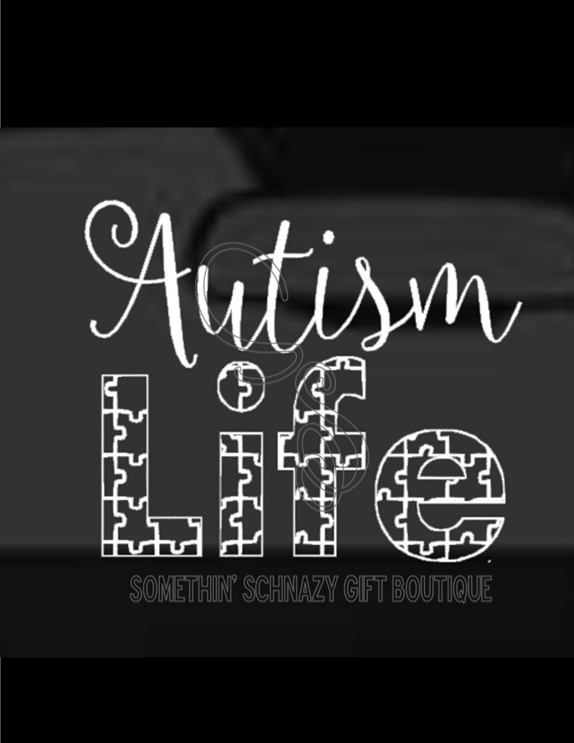 Autism Life Vinyl Decal Car Window Decal Laptop Tablet | Etsy