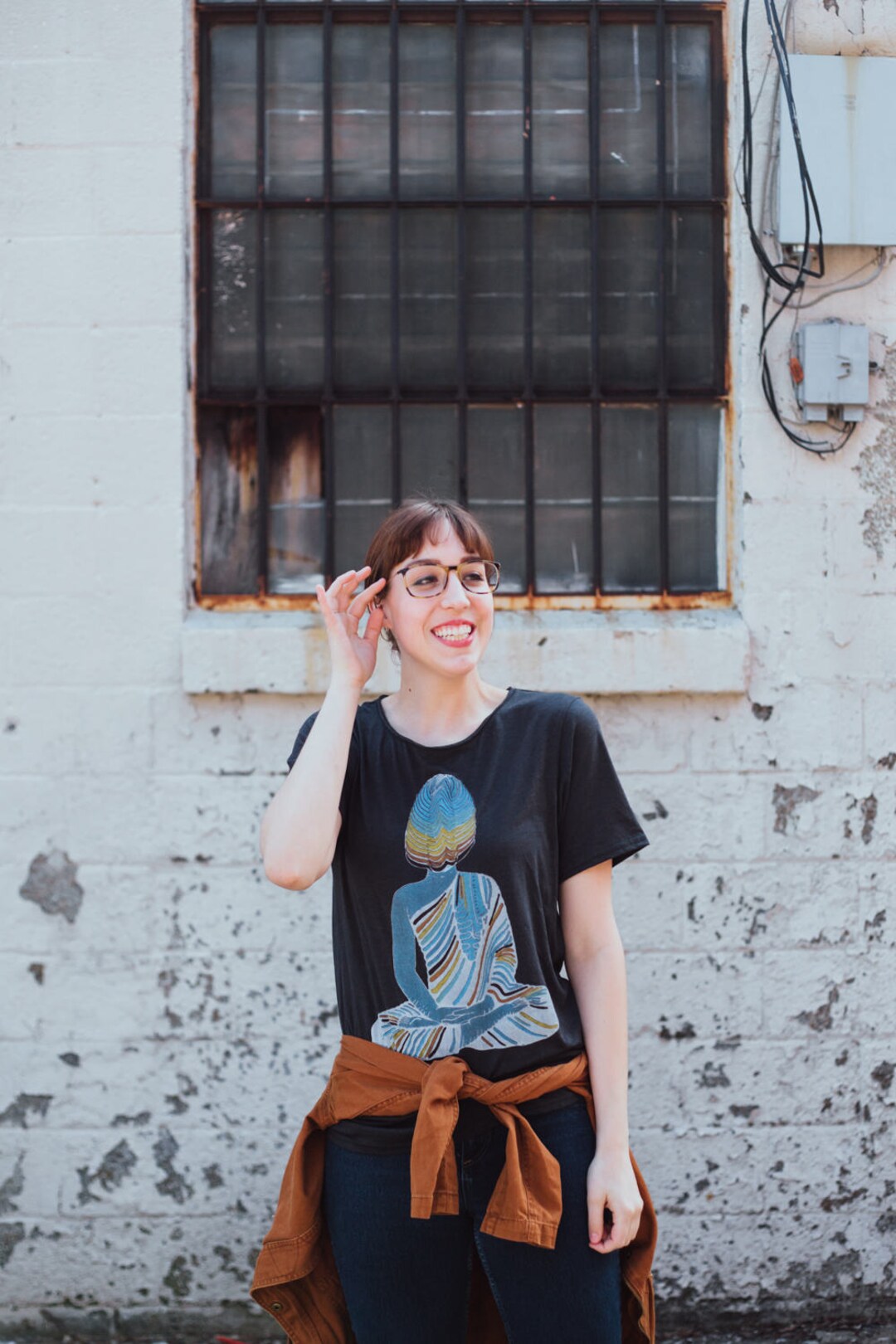 Buddha's Temple T-shirt, Bellacanvas Raw Neck Tee, Rainbow, Plant Lover ...