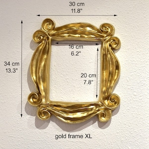 Handmade Gold Peephole Frame, Monica's Frame, TV Show Memorabilia, Unique Resin Frame With unique design, Handcrafted Friendship Gift gold frame XL