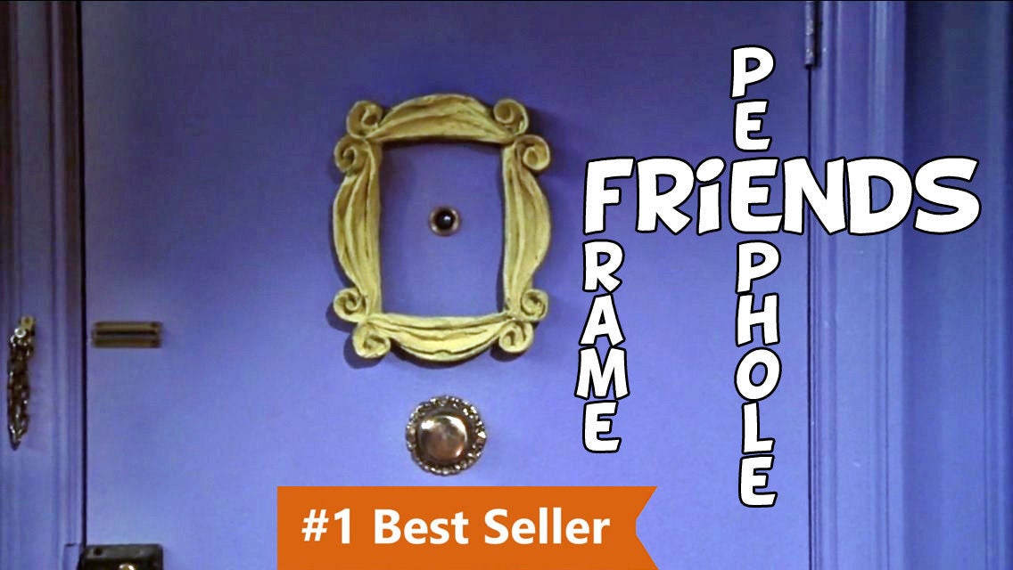 friends tv show frame peephole frame Friends frame series Etsy