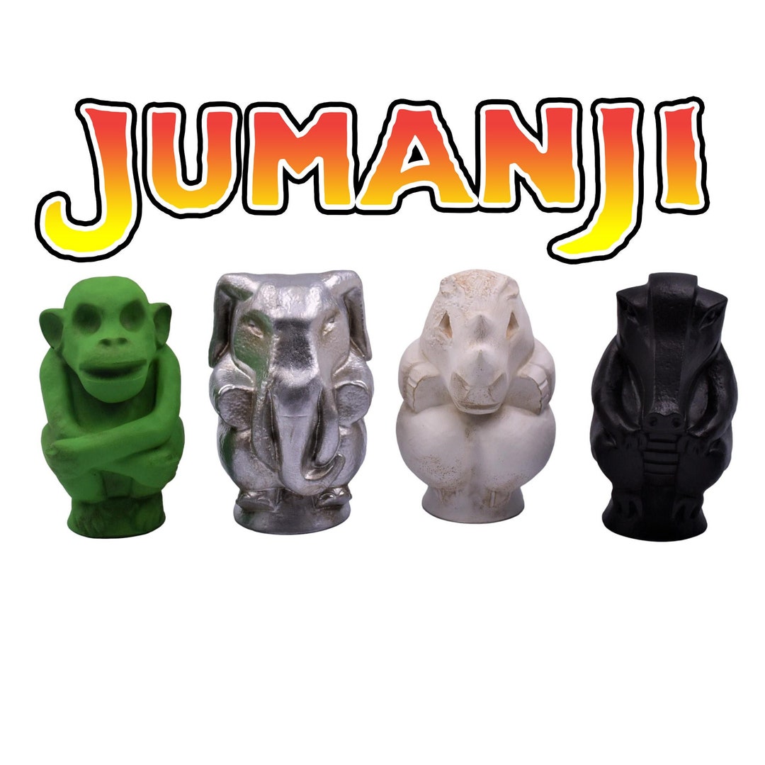RARE Jumanji Board Game Piece Statue Set 4 95 Cm Etsy