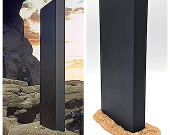 No 3D printed 10.5&quot; MONOLITH sculpture , 2001 a space odyssey monolith, solid perfect monolith with stand, desk statue