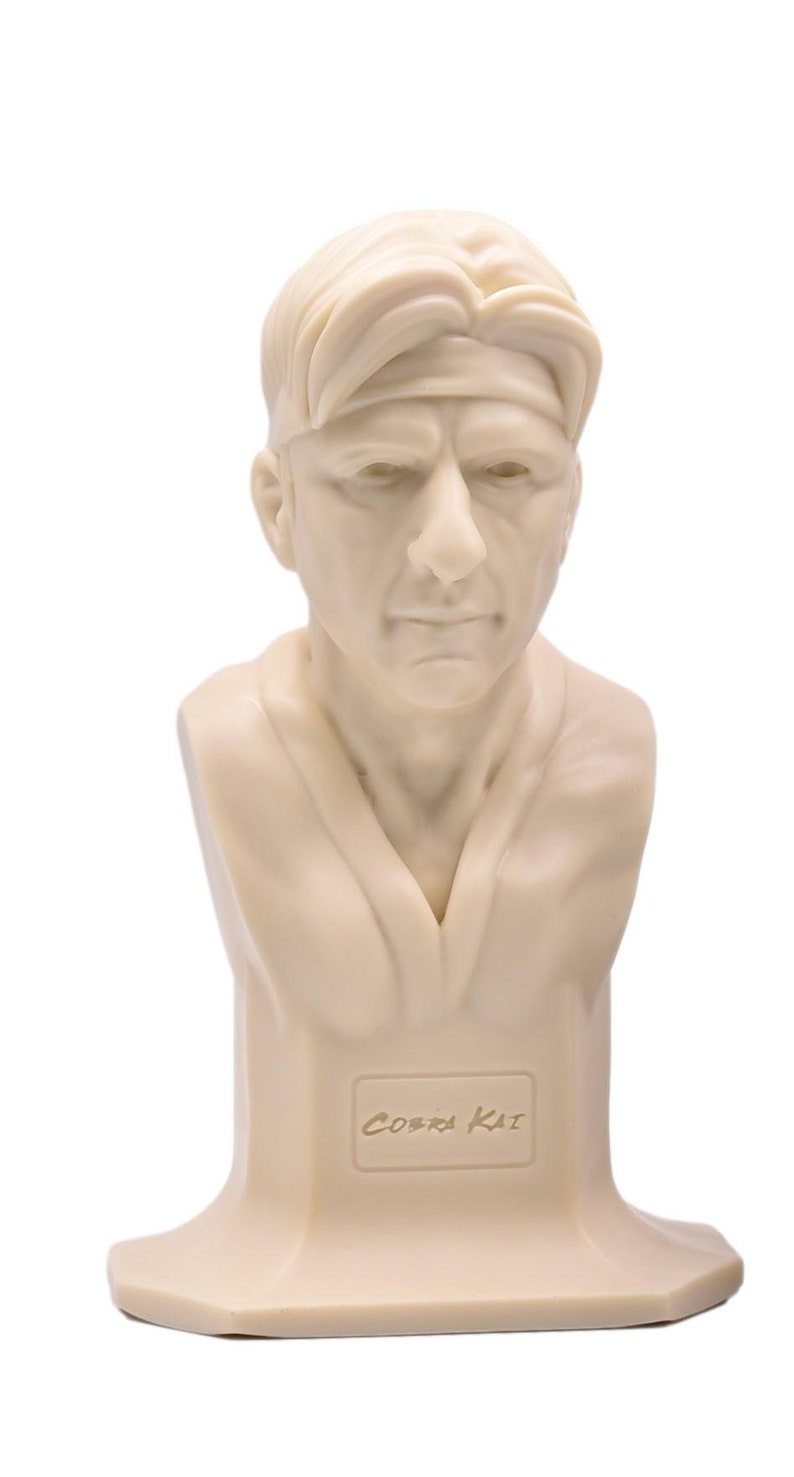 COBRA KAI sensei Johnny Lawrence resin BUST . Karate Kid 80s White