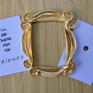 Handmade Gold Peephole Frame, Monica's Frame, TV Show Memorabilia, Unique Resin Frame With unique design, Handcrafted Friendship Gift gold frame