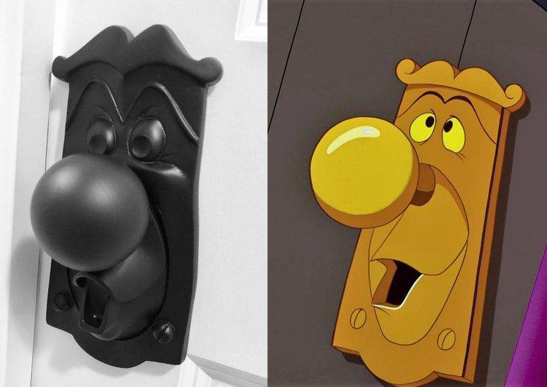 Alice in Wonderland Mr. Doorknob BLACK. Functional Door Knob Etsy