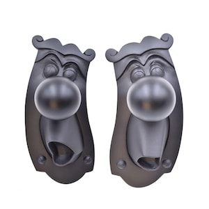 Alice in Wonderland Mr. Doorknob. LEFT or RIGHT . Functional door knob set. BLACK