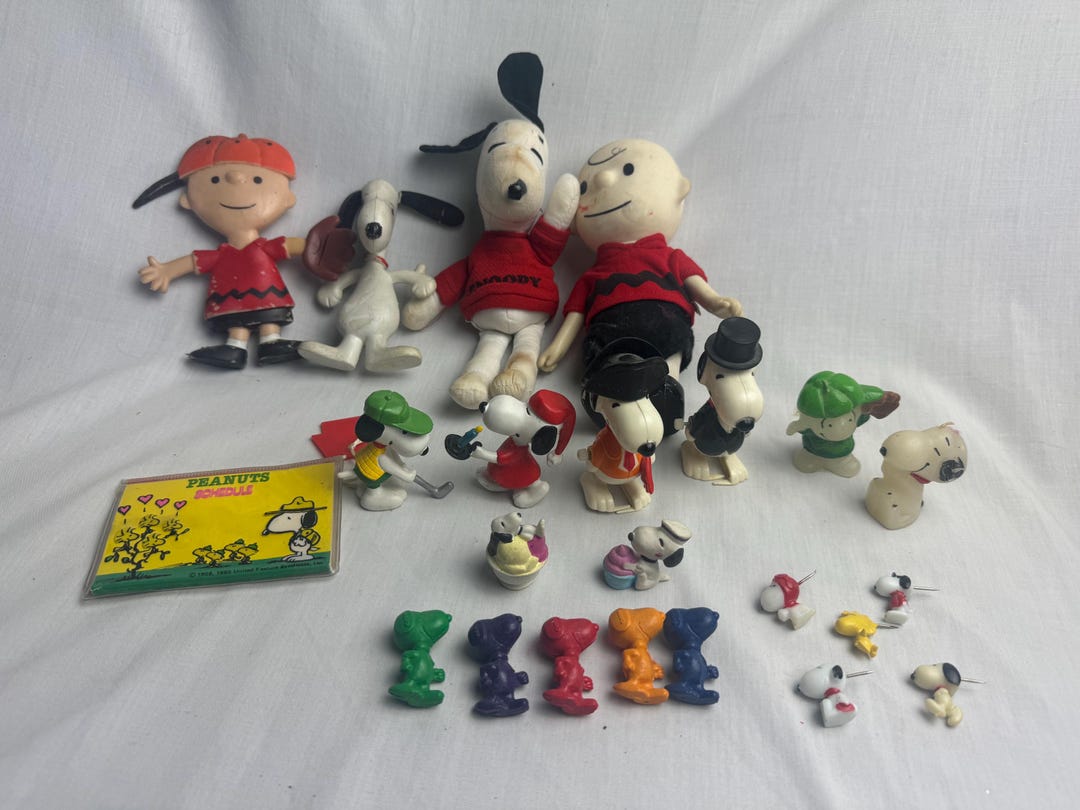 Vintage 60s/70s Snoopy/peanuts Lot- 23 Pieces-rare Pieces ...