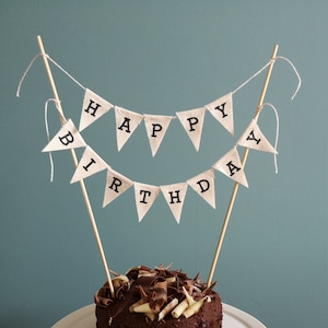 Happy Birthday Tortengirlande, Happy Birthday Tortenstecker, Happy Birthday Cake Topper, Geburtstag Tortendeko, alles Gute zum Geburtstag Torten Deko, Happy Birthday Cake Topper