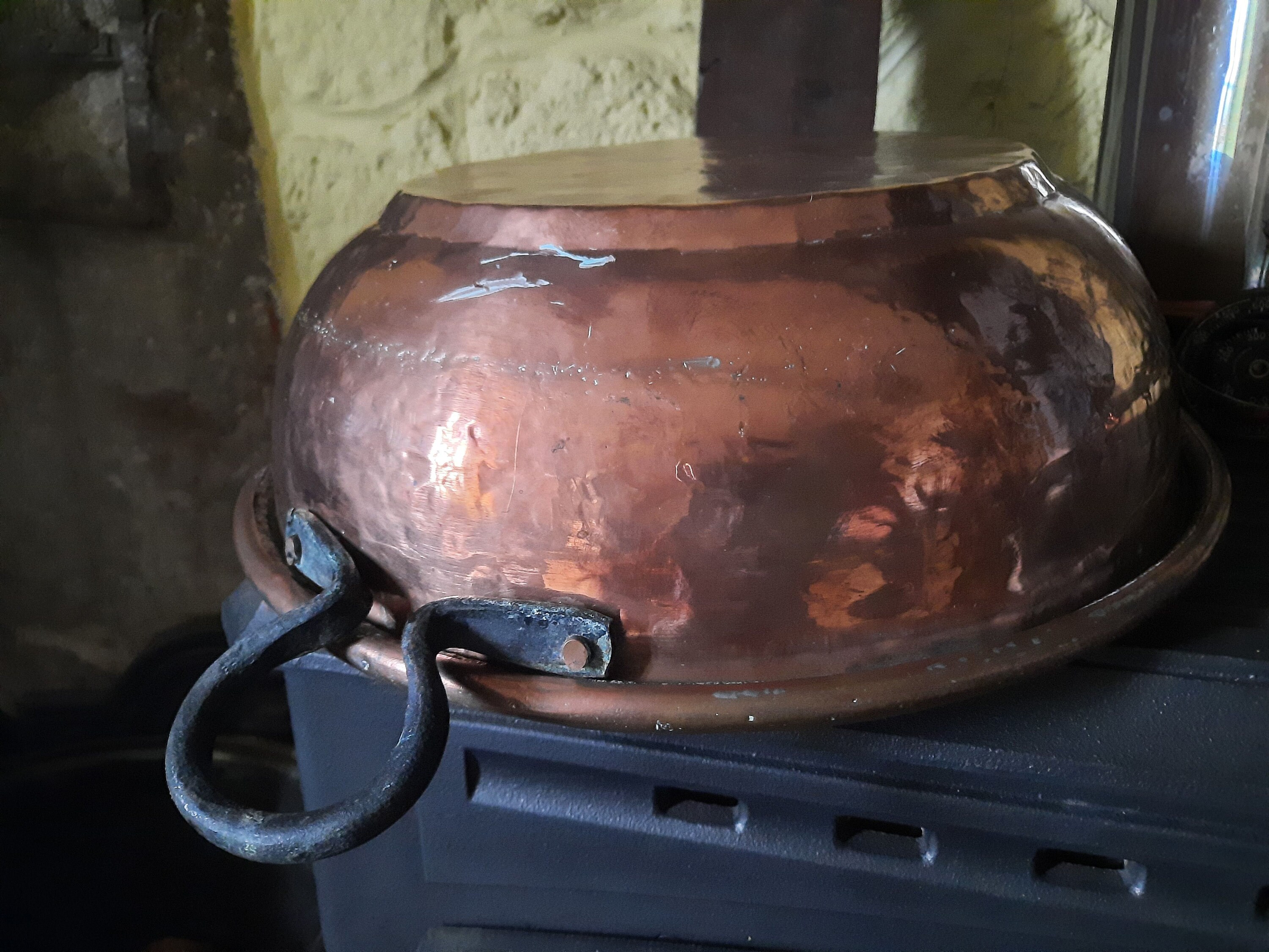 Antique Copper Jam Pan Fruit Bowl Preserve Praline Pot Etsy