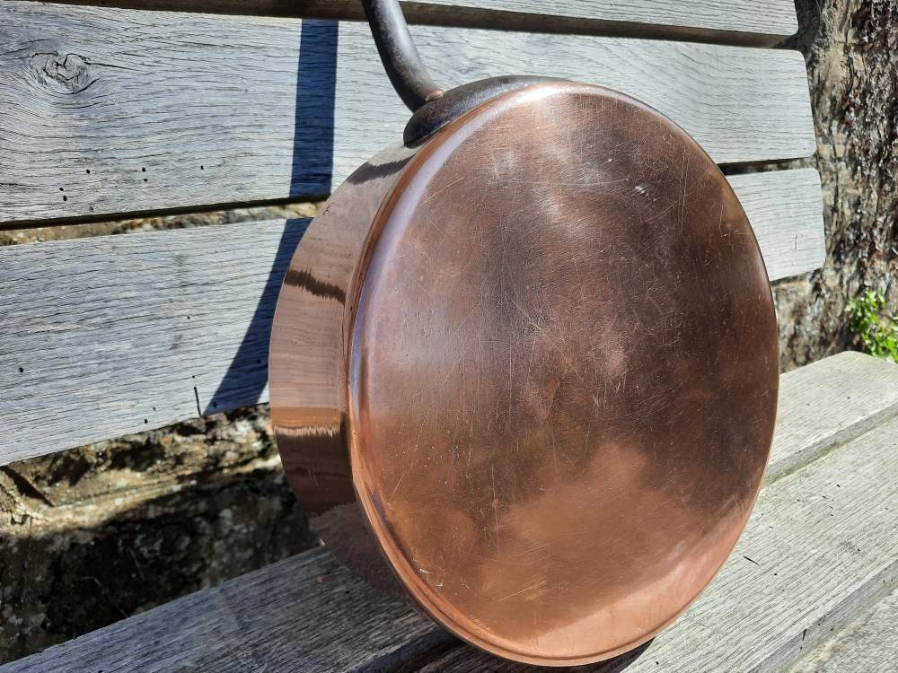 Coppermill Kitchen Vintage-Inspired Large Copper Sauté Pan
