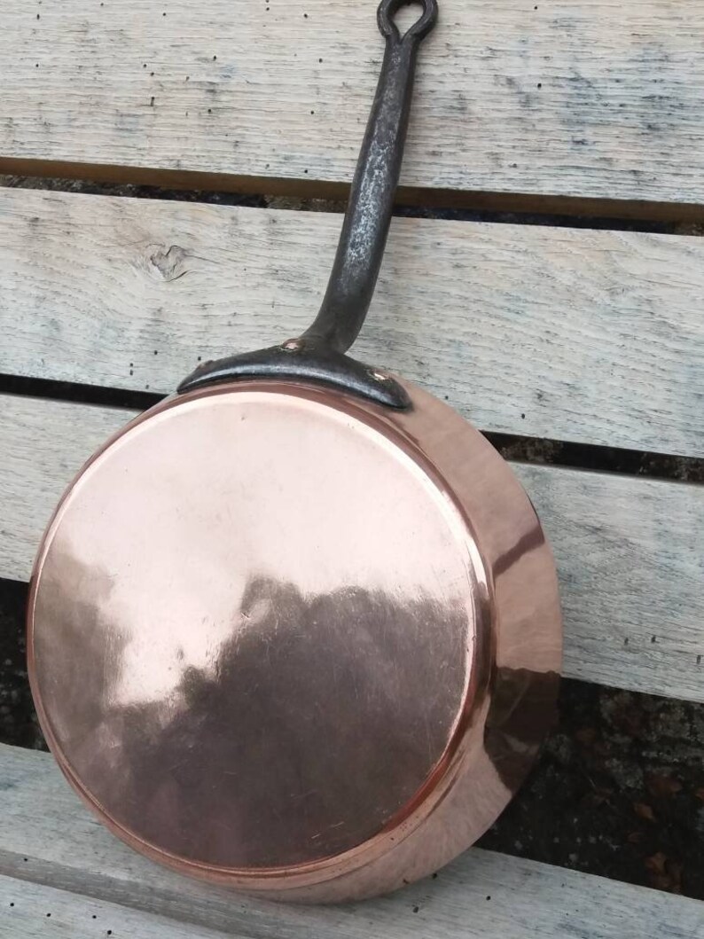 Large Antique Copper Windsor Sautèpan Frying Skillet Tin Lined Etsy