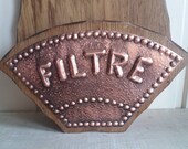 Coffee filter holder refill paper filter holder french cafe copper vintage wood restaurant bar display tea coffee makers kitchen dining