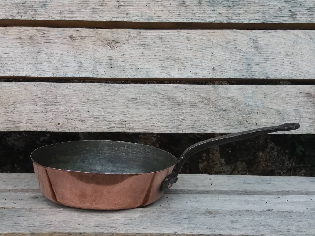 Large Antique Copper Windsor Sautèpan Frying Skillet Tin Lined Etsy