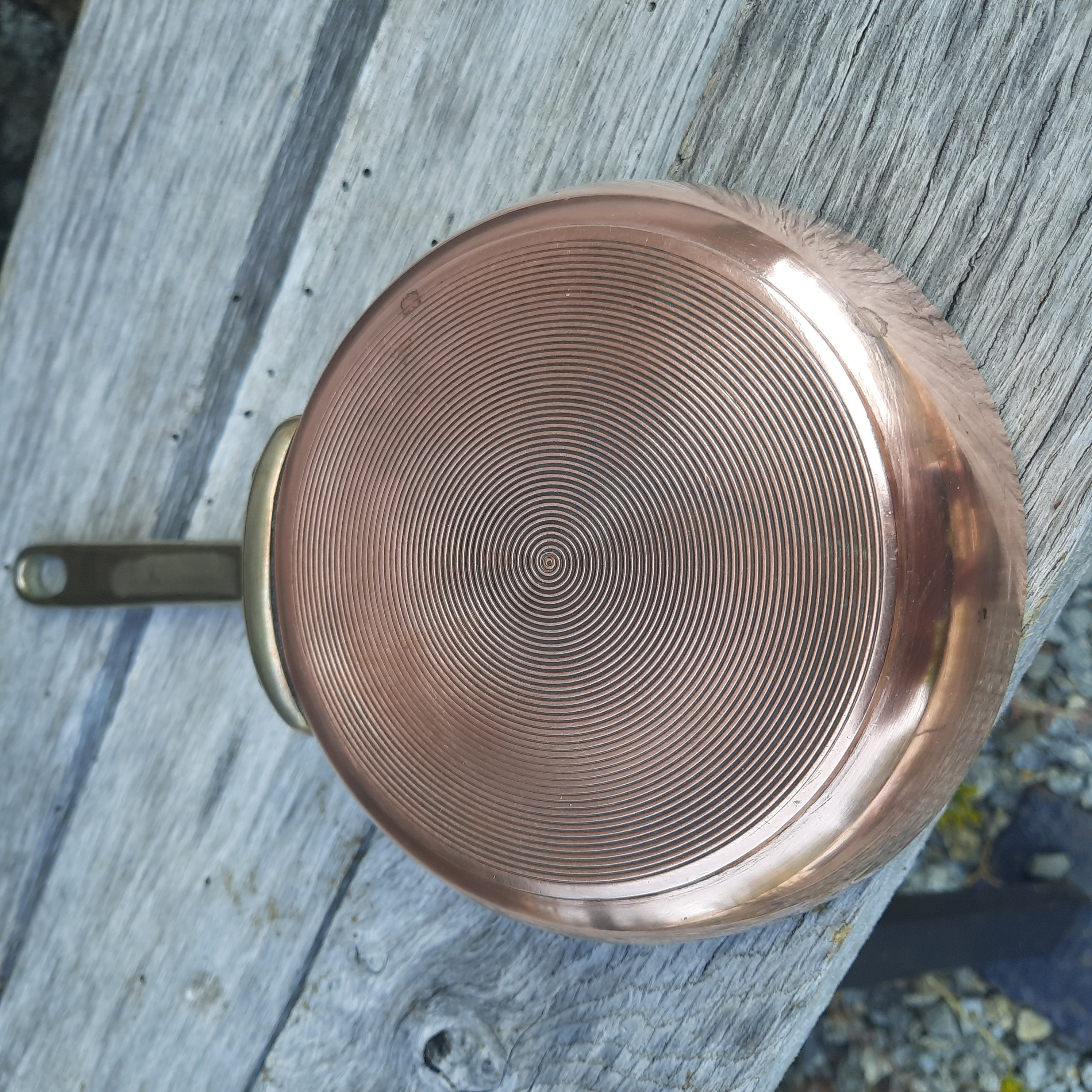 Small Hammered Copper Saucepan 4.7 - Chef Tool