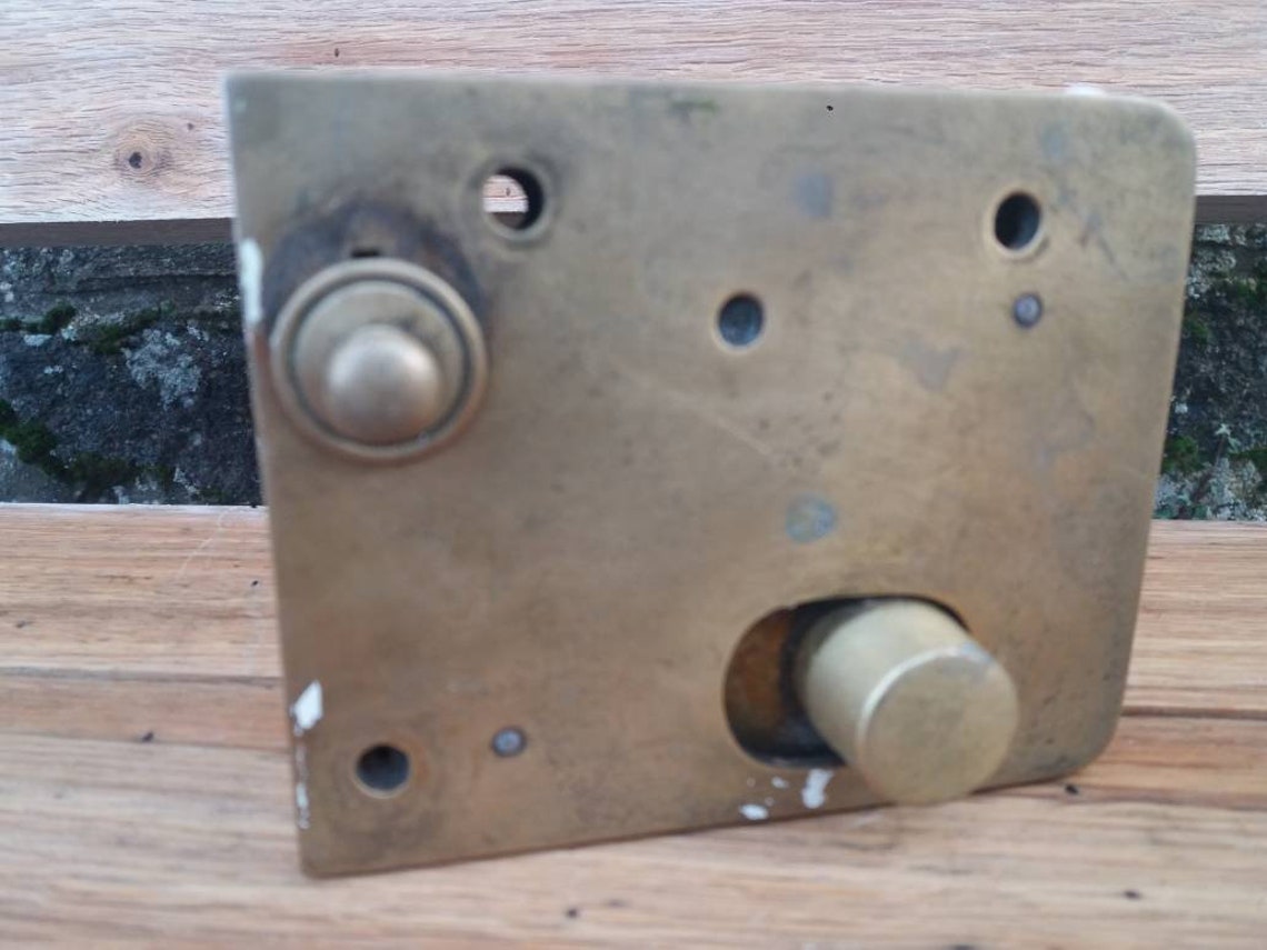 Authentic Brass Door Lock Antique Toilet Wc Front Door Keyless | Etsy