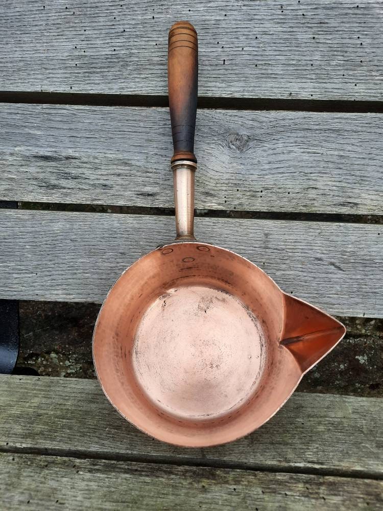 Dovetailed French France Daubiere Rosting Pot Vtg Copper Cookware 0404233 