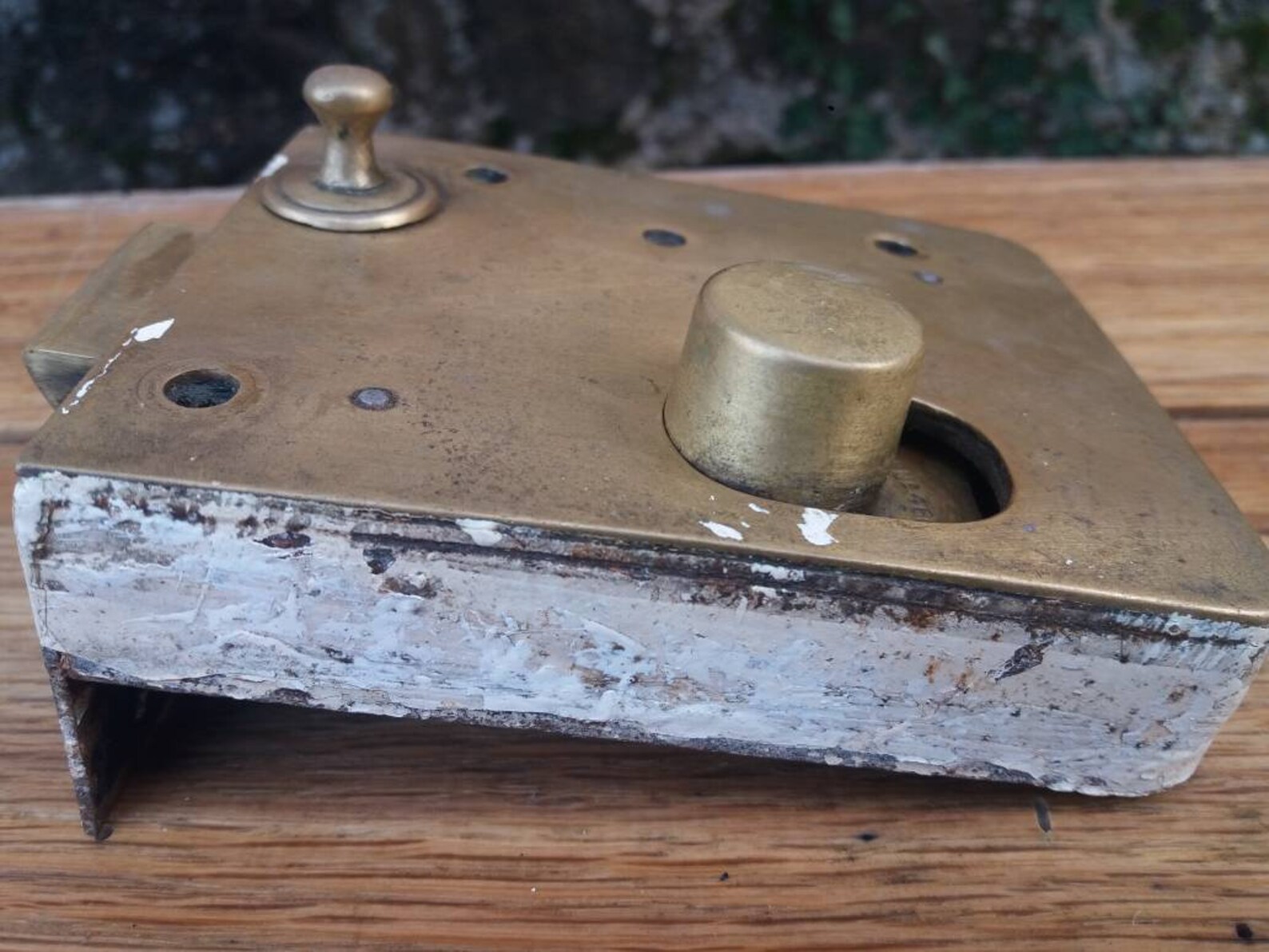Authentic brass door lock antique toilet wc front door keyless | Etsy