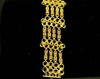 Handcrafted Byzantine Ladder Chain Maille Bracelet