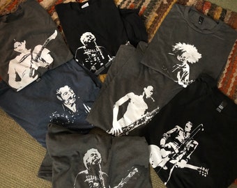 Musician T-shirt Sale! Mixed Sizes and Colors.