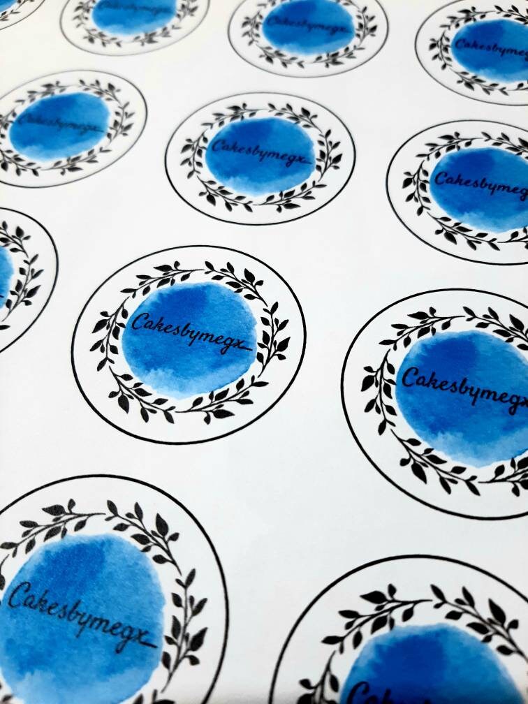 Custom Personalised Business Logo Round Rectangle Square | Etsy UK