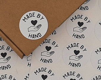 Hecho por pegatinas de mano, pegatinas de cera derretida, pegatinas de vinilo hechas a mano, apoyo hecho a mano, gracias por su pedido. Pegatinas de franqueo .