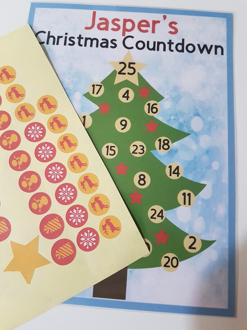 Christmas Tree Sticker Chart