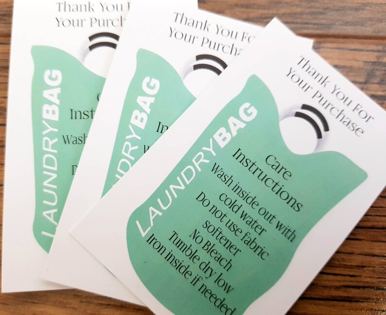 Laundry Washing Care Cards. Clothing Tags Business Washing Etsy UK