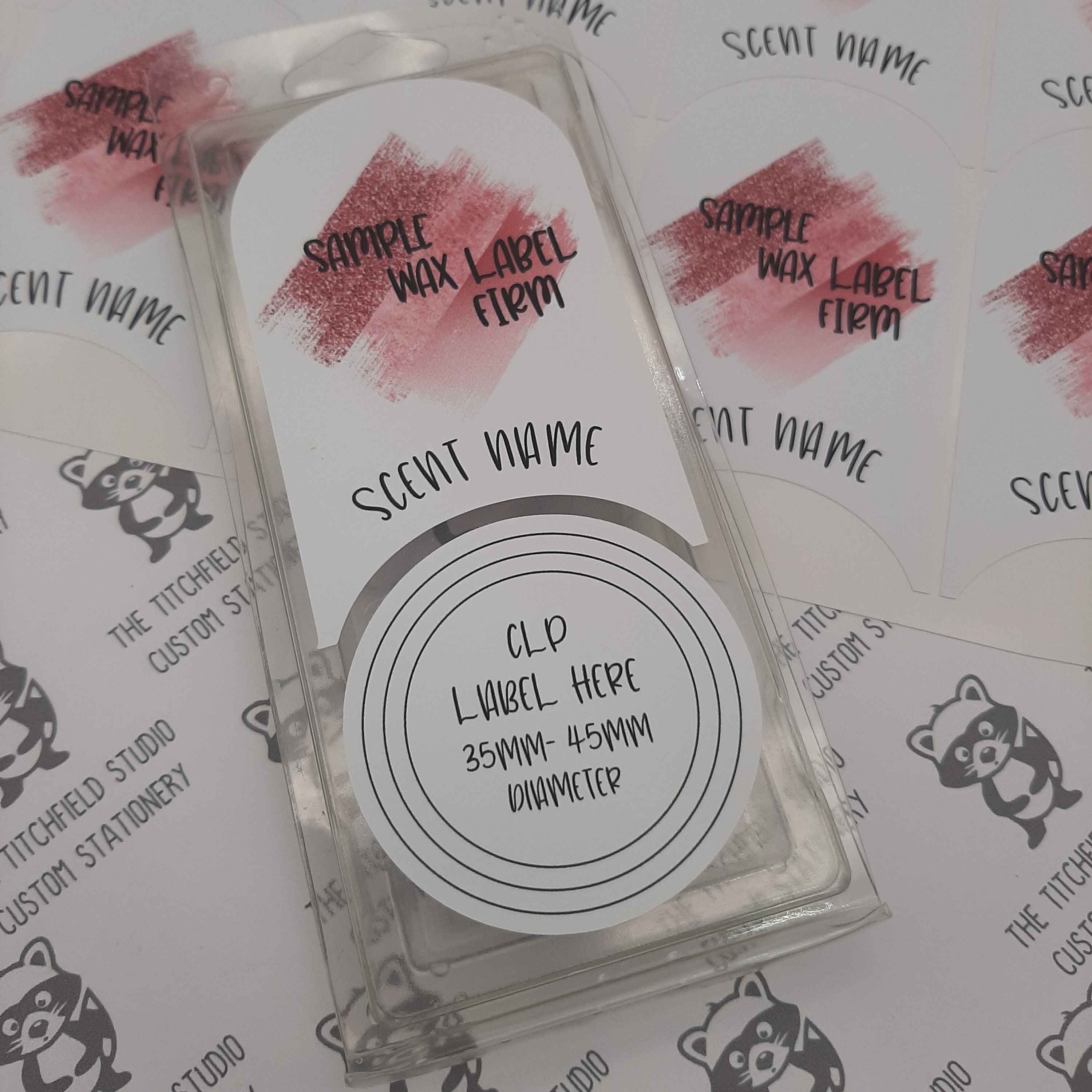 Wax Melt Clam Shell Snap Bar Stickers Labels. Wax Melt Logo Etsy UK
