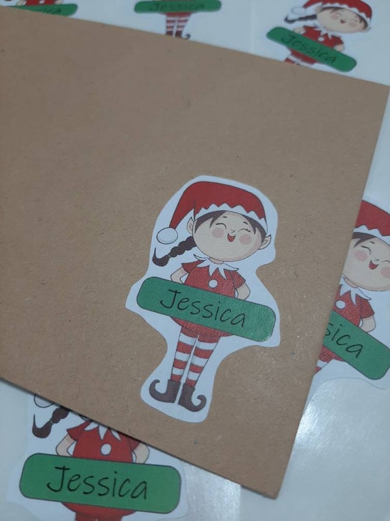 Christmas Gift Personalised Stickers Labels, Elf Labels Custom Labels for  Presents , Post, Gifts, Envelope.gift Wrap -  Israel