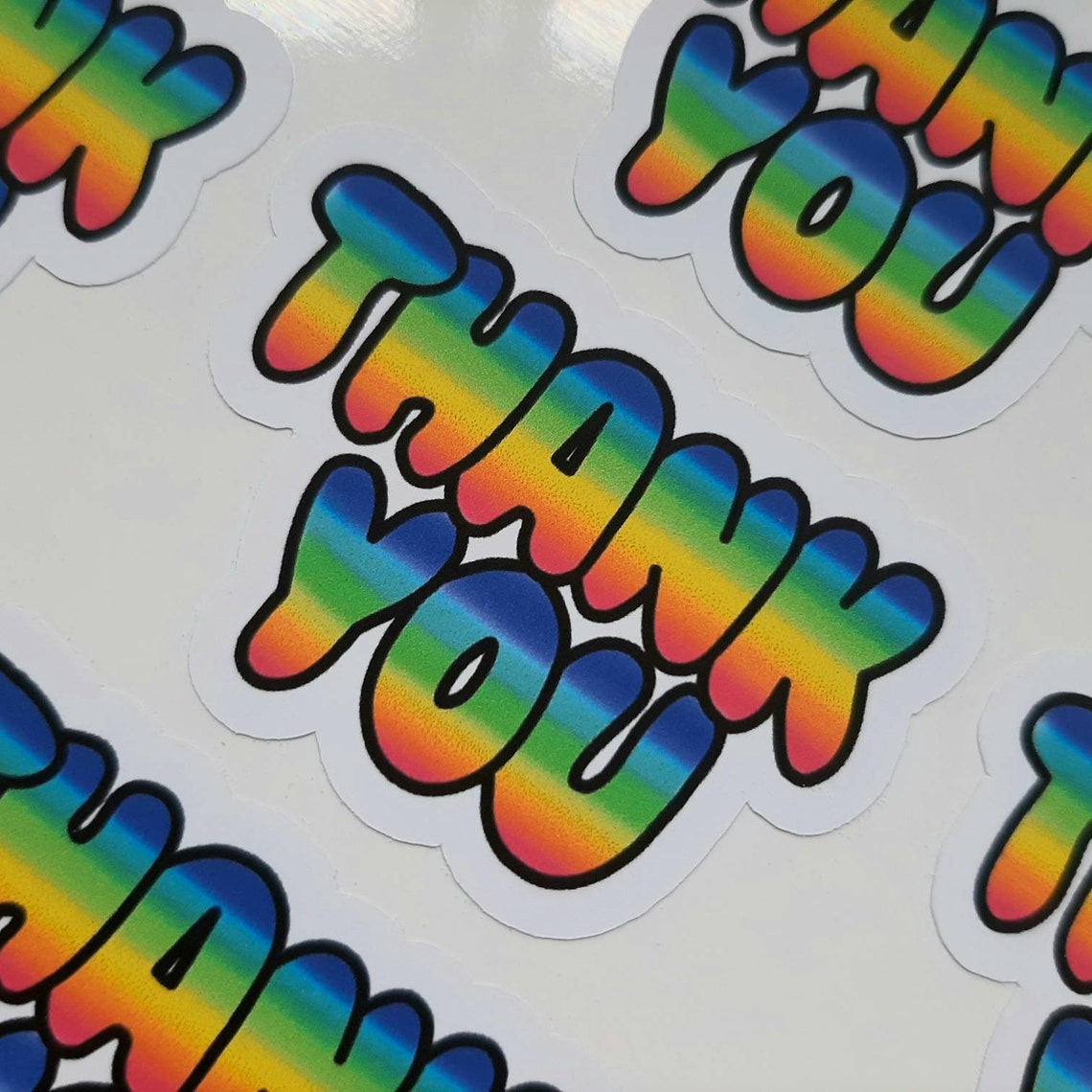 Die Cut Rainbow Stickers. Cute Happy Post Happy Mail Labels. Etsy