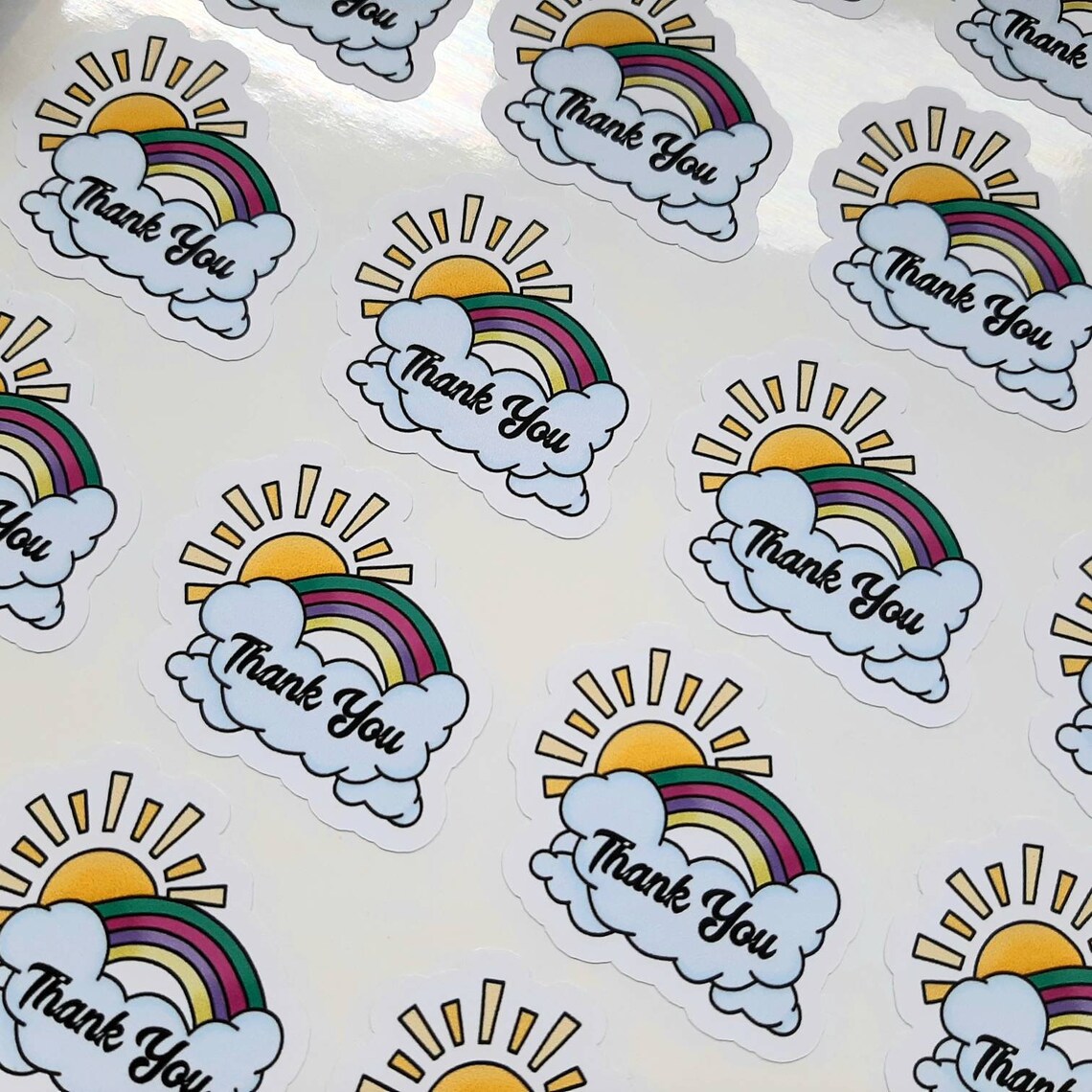 Die Cut Rainbow Cloud Stickers. Cute Happy Post Happy Mail Etsy