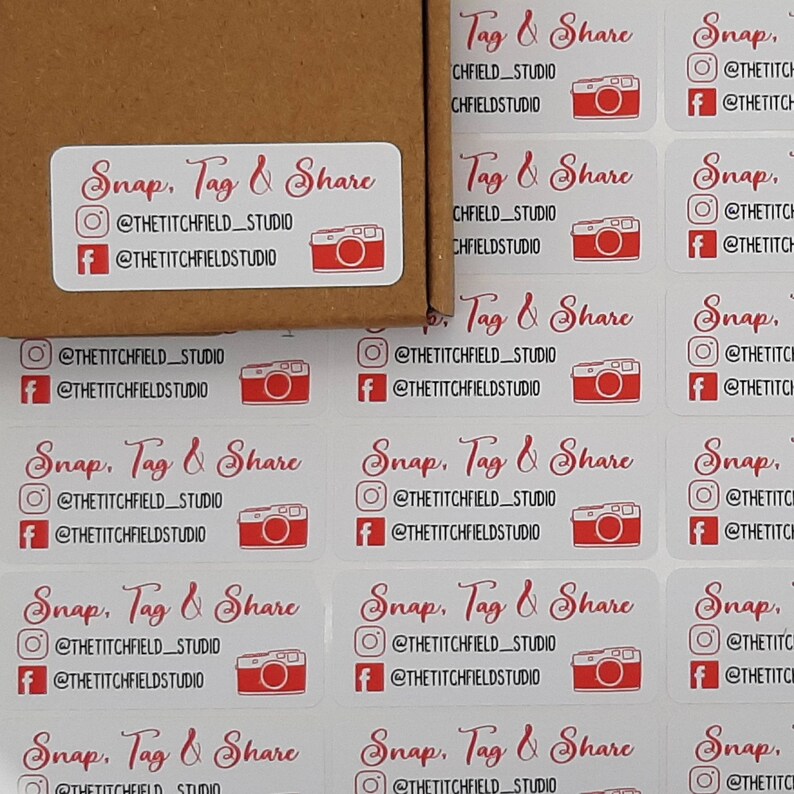 Custom Instagram Facebook Snap Tag and Share Social Media - Etsy