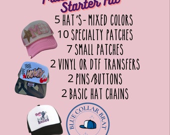 Trucker hat Bar Starter kit/start your own trucker hat bar