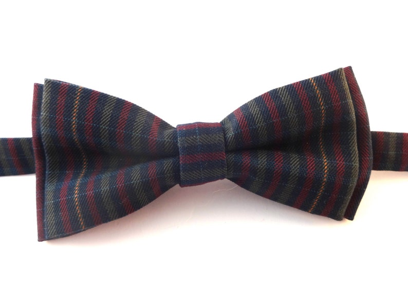 Bow Tie Plaid Bow Tie Man Bow Tie Mens Bow Tie Winter - Etsy