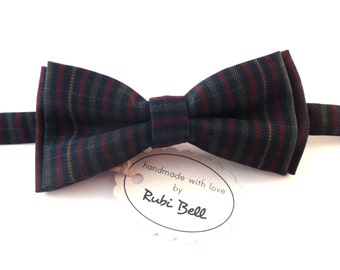Bow Tie - plaid bow tie - man bow tie - mens bow tie - winter bow tie - autumn bow tie