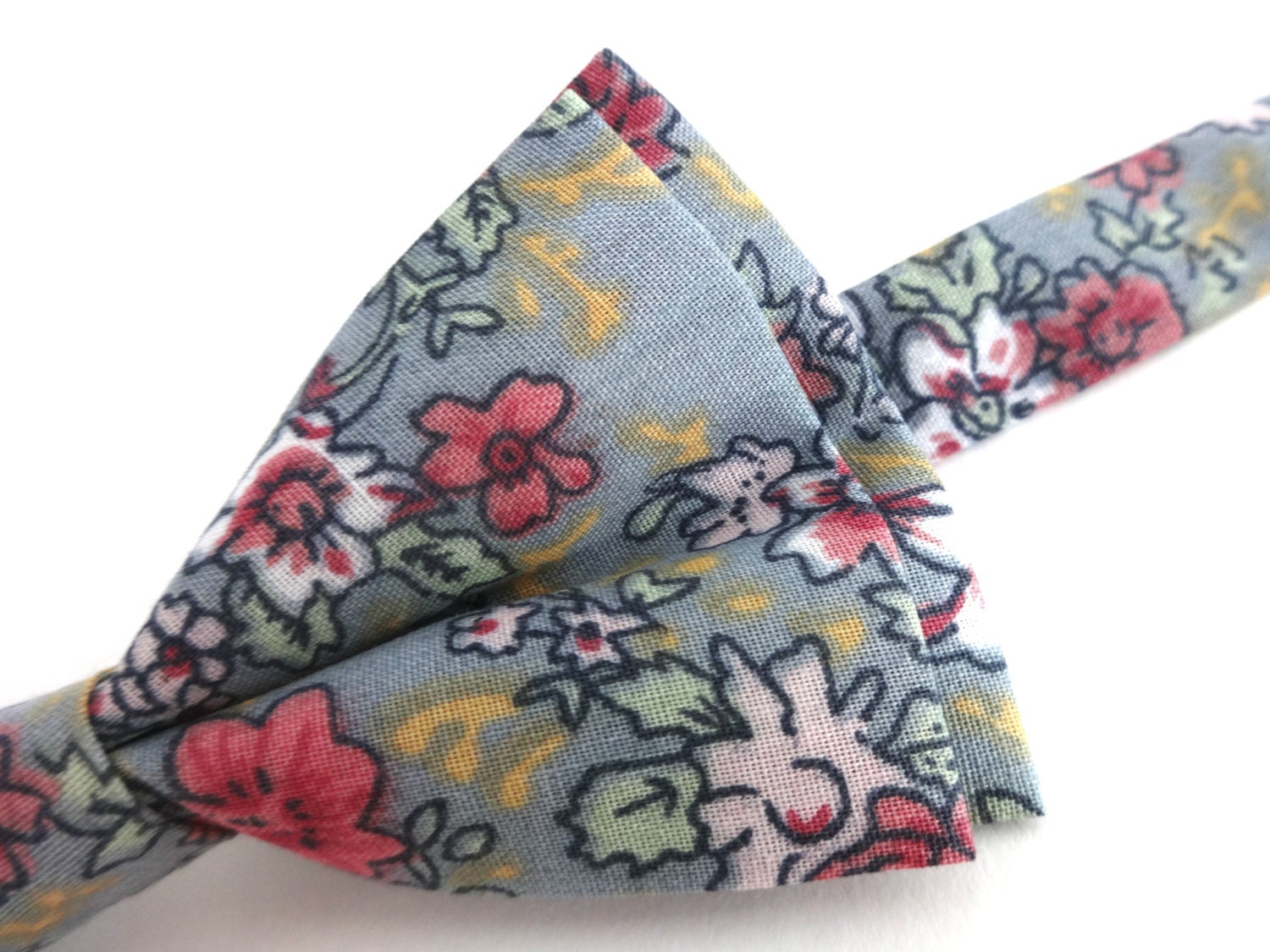 Bow Tie floral bow tie wedding bow tie blue bow tie with | Etsy