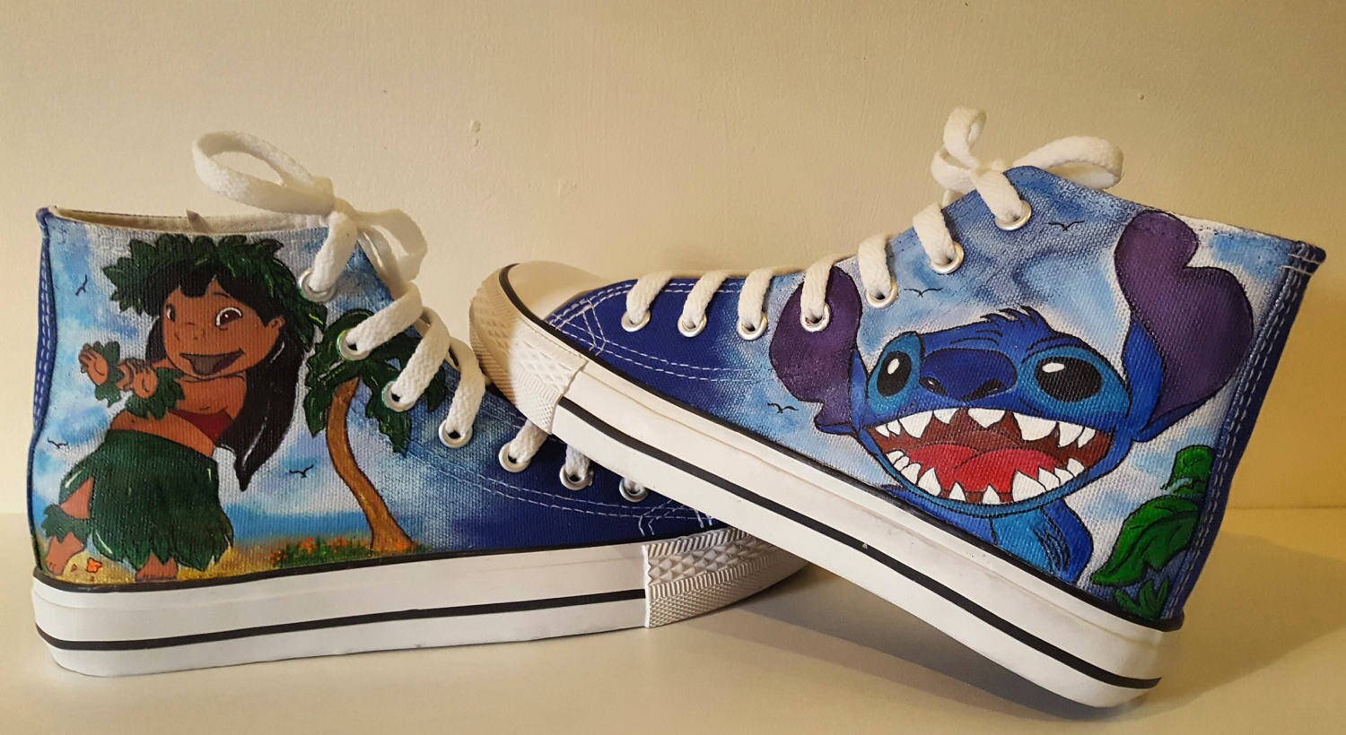 Disney Lilo and Stitch HandPainted custom boots Etsy