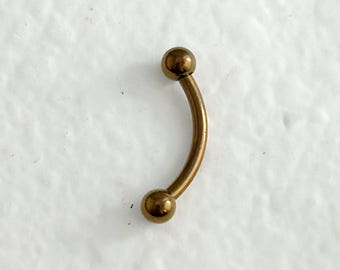 1 PC-Tiny Ball  ‣ 20g 18g 16g Implant Grade Titanium • Eyebrow Ring • Curved Barbells • Lip Ring