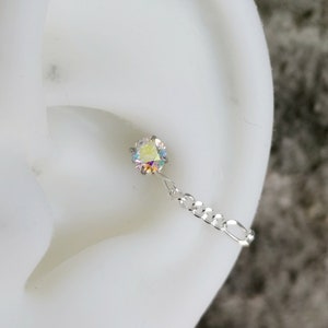 20 g 18 g 16 g 14 g Implant Grand Titanium • Labret à enfoncer • Labret sans filetage pour conque avec chaîne unique.