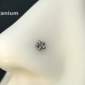 20g 18g 16g  ‣  Implant Grade Titanium ‣  Cartilage Tragus Stud Earring - Nose Stud