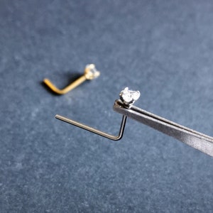 Long stem nose stud cheap