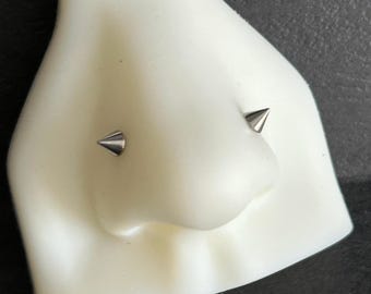 18g 16g 14g Implant Grade Titanium- Spike Labret Stud