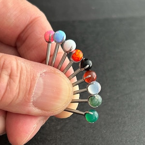 14g ‣ ASTM  F136 Implant Titanium  ‣  Verified Titanium Internally Threaded Barbell ‣ Tongue Jewelry